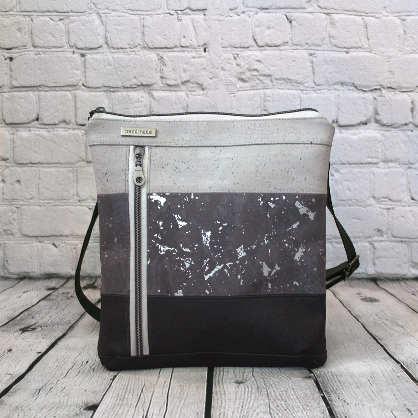 The Emma Crossbody - Greyscale