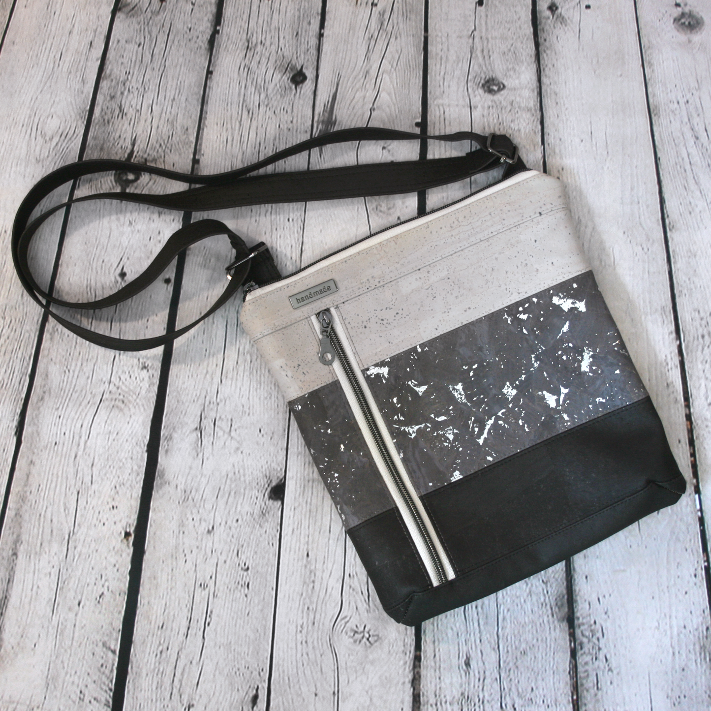 The Emma Crossbody - Greyscale