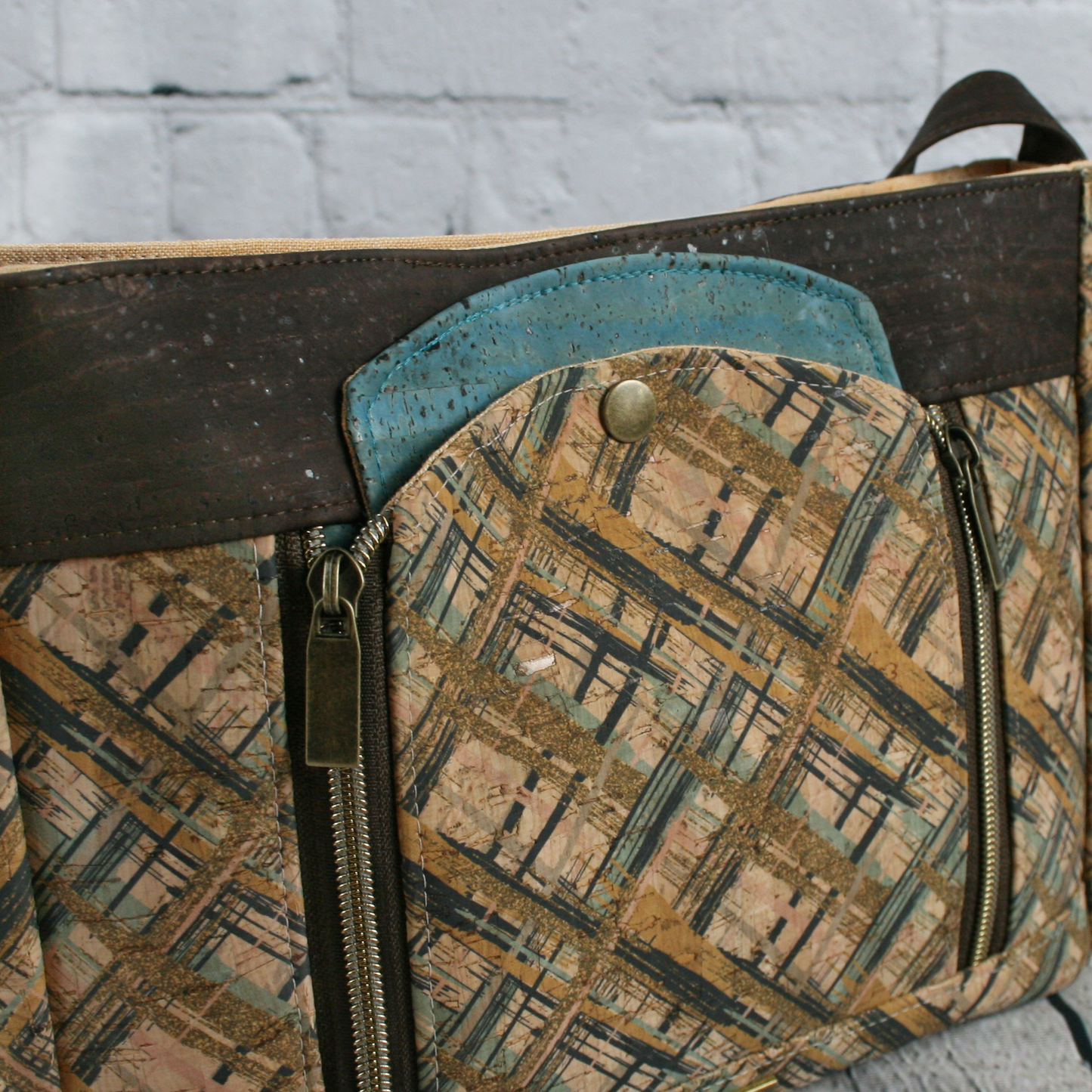 The Catherine Crossbody - Painted Crosshatch