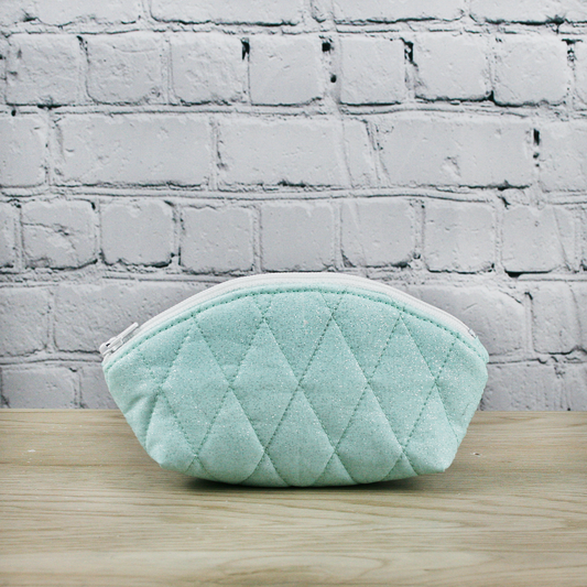 The Laura Mini Pouch - Seafoam Sparkles