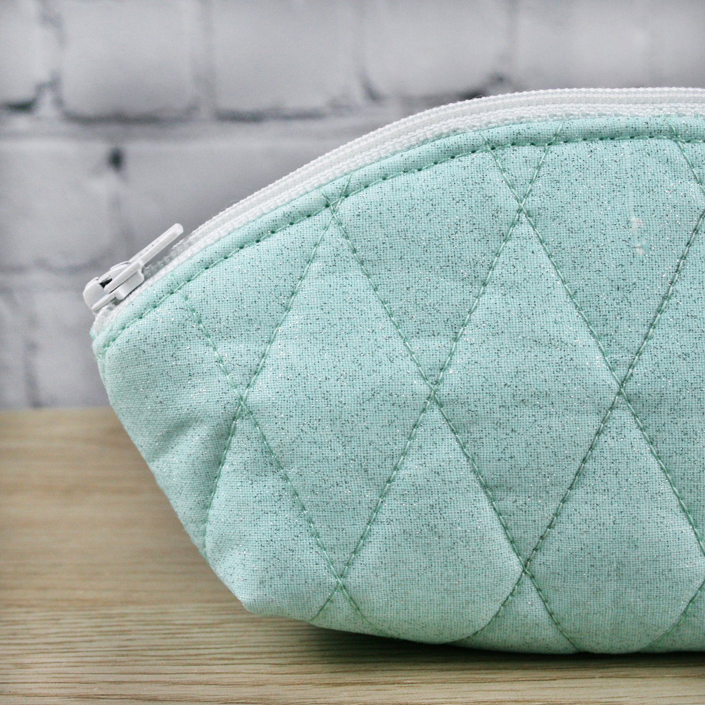 The Laura Mini Pouch - Seafoam Sparkles